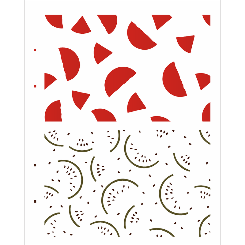 Stencil Simples Estamparia Frutas Melancia 3171 20x25 Opa