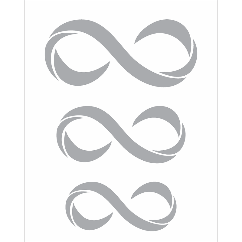 Stencil Simples Simbolos Infinito 3181 20x25 Opa