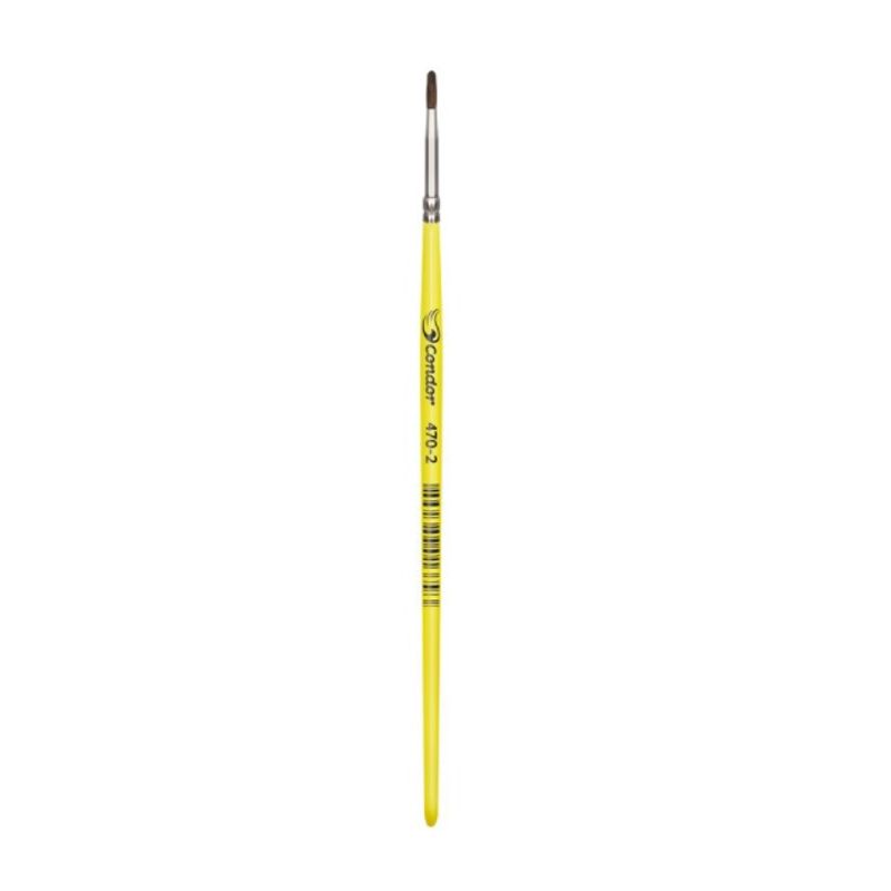 Pincel Escolar Redondo Pelo de Pônei 470 Condor 2