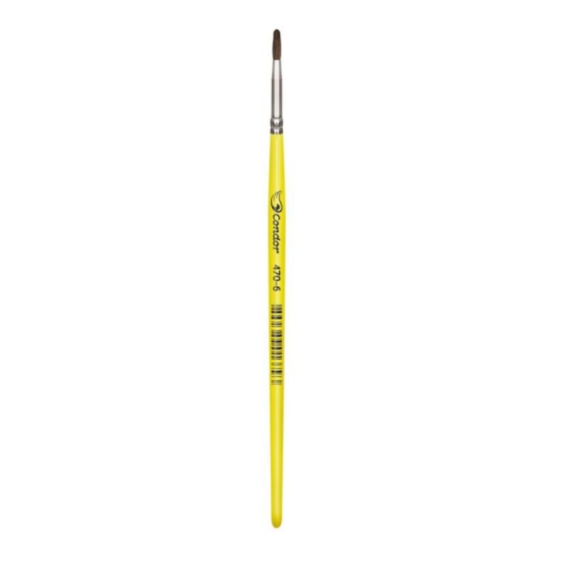 Pincel Escolar Redondo Pelo de Pônei 470 Condor 6