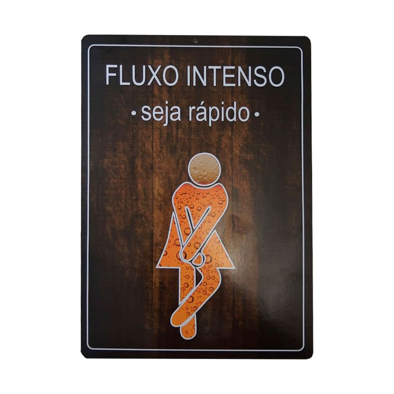 Quadro Decorativo Fluxo Intenso Mod Feminino 30x20 Mdf Madeira Adesivada