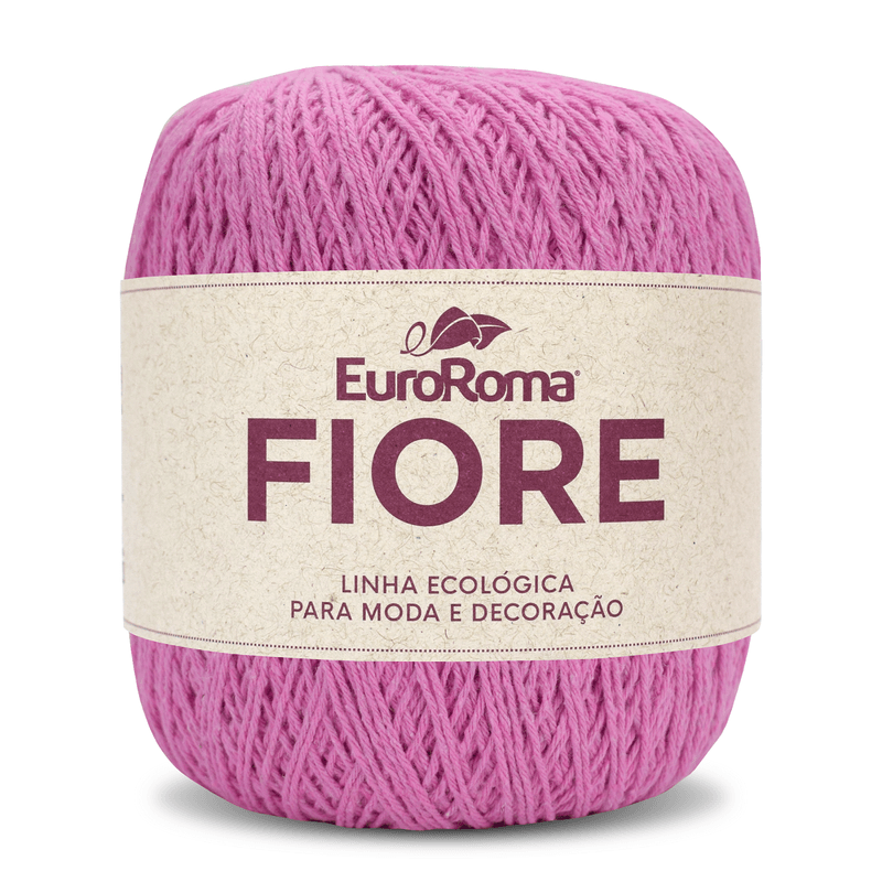Barbante Fiore 150g N°2 8/4 Fios 500m Euroroma ROSA