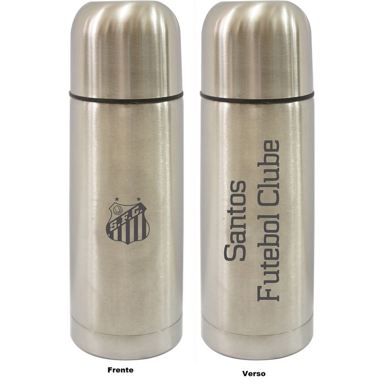 Garrafa Térmica Inox Oficial Produto Licenciado 350ml Santos