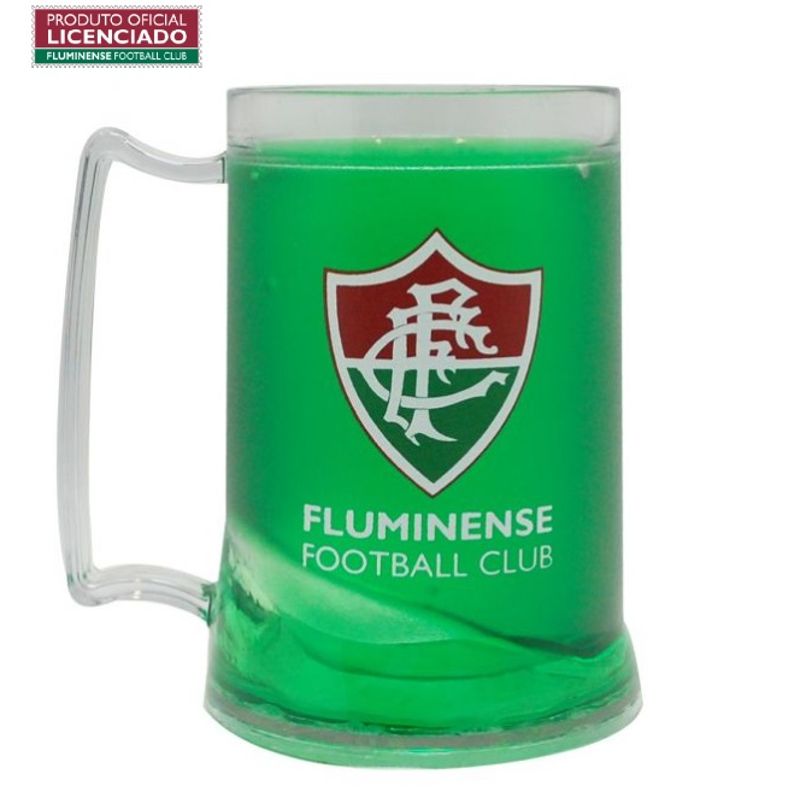 Caneca Oficial com Gel Congelante Verde Escudo Fluminense