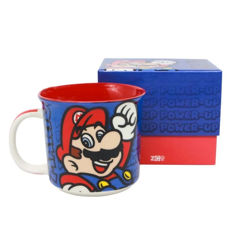 Caneca Tom Mario Ação Original 350ml Cerâmica