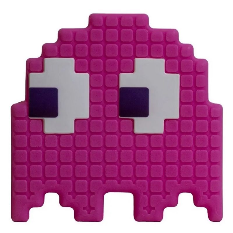 Luminária Abajur Fantasminha Pacman Rosa Original Games