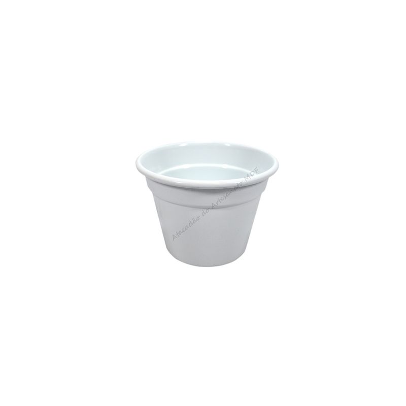Cachepot Violeta Branco 8,5x12 Alumínio