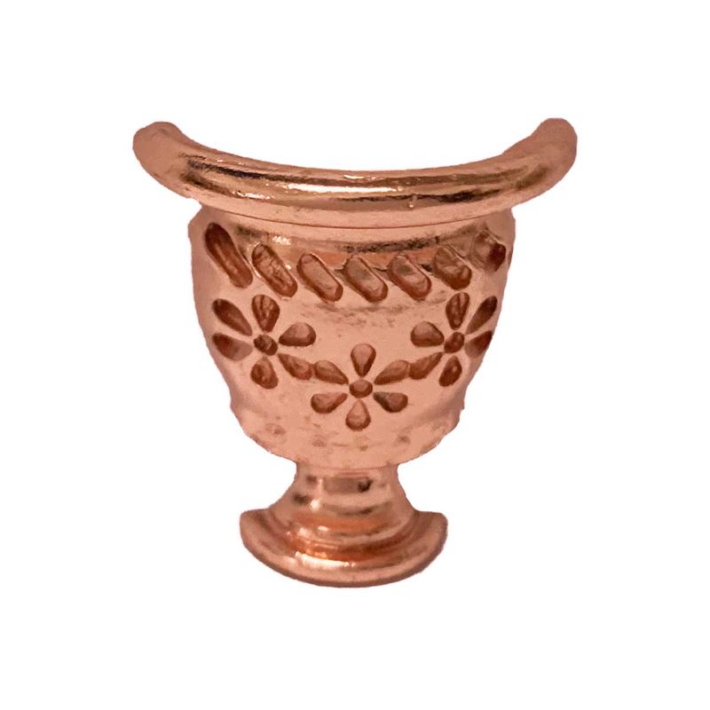 Pacote 4 Pezinho Vaso Caixa e Bandeja 420 Cobre com Verniz