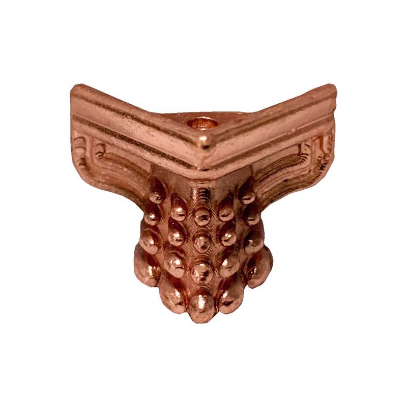 Pezinho Piano Pequeno Caixa e Bandeja 408 Cobre com Verniz