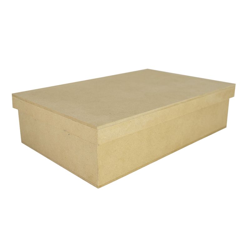 Caixa Retangular Tampa Sapato 30x20x10 Mdf Madeira