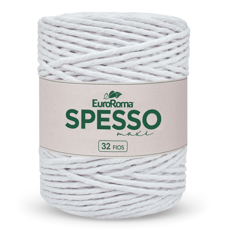 Barbante Spesso Maxi N°32 4/32 191m 1kg Euroroma BRANCO