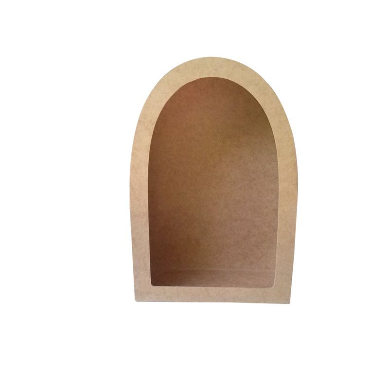 Oratório Liso Capela M 37x25x12 Mdf Madeira