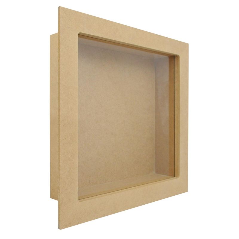 Quadro Cenário com Vidro 29,5x29,5x5 Modelo 2 Mdf Madeira