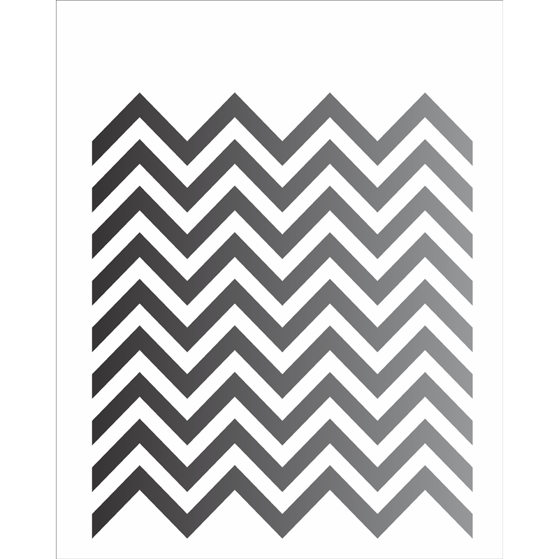 Stencil Simples Estamparia Chevron 1244 20x25 Opa