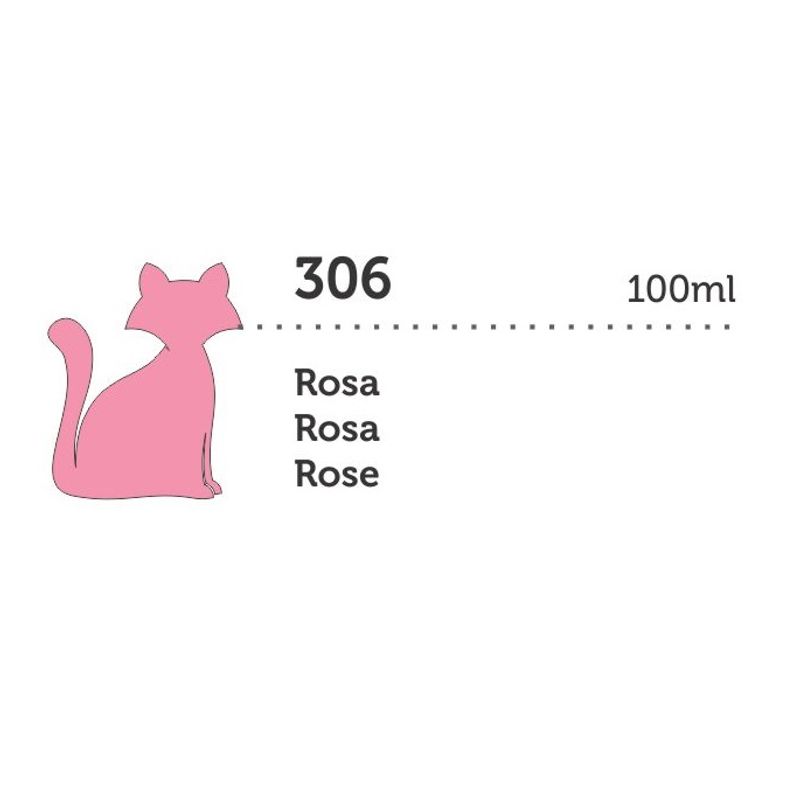 Tinta Mega Pva Metalica 100ml Artesanato Gato Preto ROSA