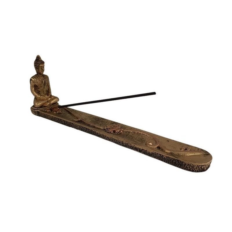 Incensário Barra Flor Buda Tibetano Altíssima Qualidade Resina Decorada
