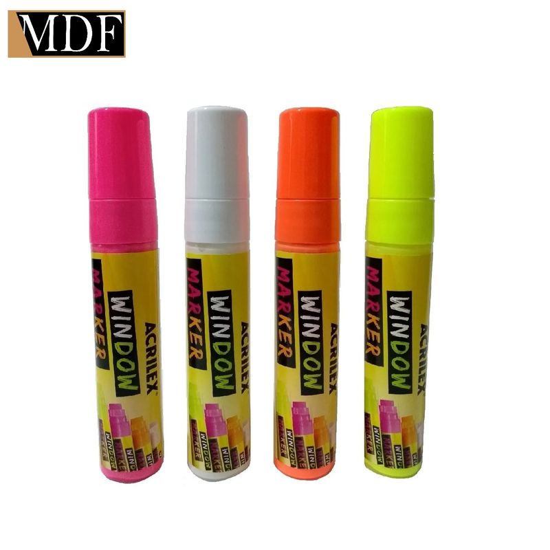 Caneta Marcadora Window Marker para Vidro Vitrine Acrilex AMARELO OURO