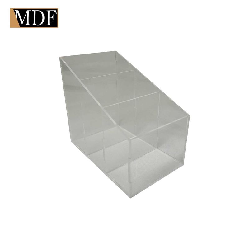 Porta Controle em Acrilico com 3 Divisórias 14,5x9x13 Colorido CRISTAL