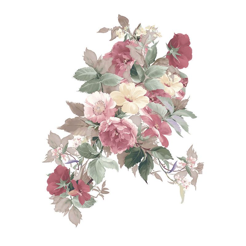 Kit 5 Aplique Papel Decoupage em Mdf Moldura Flores Apm8-1355 8cm Litoarte