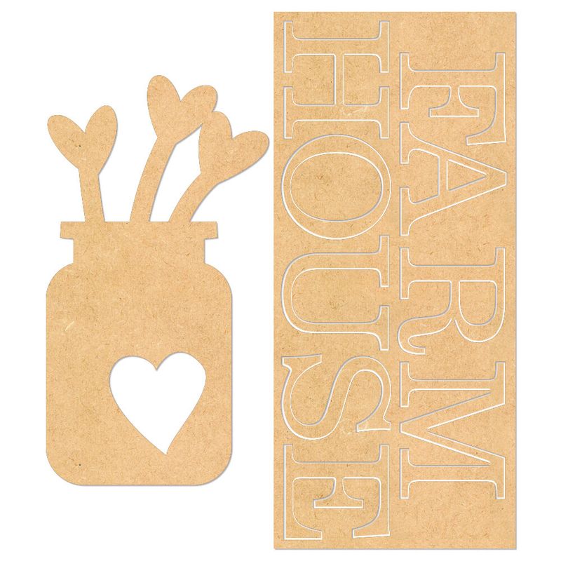 Aplique em Recorte de Mdf Mrlp-001 Farm House Litoarte
