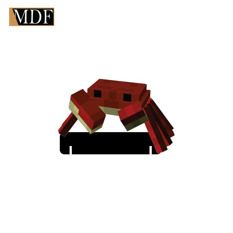 Totem de Mesa Caranguejo Mobile Game 12cm Displays Aniversário Mdf Adesivado
