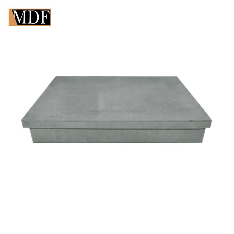 Caixa Retangular Tampa Sapato 15x11x5 Madeira Mdf Pintado CINZA