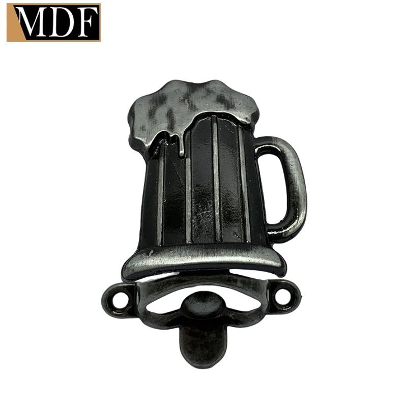 Abridor de Garrafa Caneca Chopp Acessório Decoração Churrasco PRATA VELHO