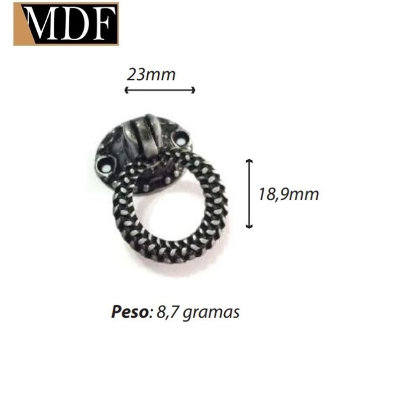 Puxador Trabalhado para Caixa Gaveta 2,3 X 1,89cm Artesanato DOURADO