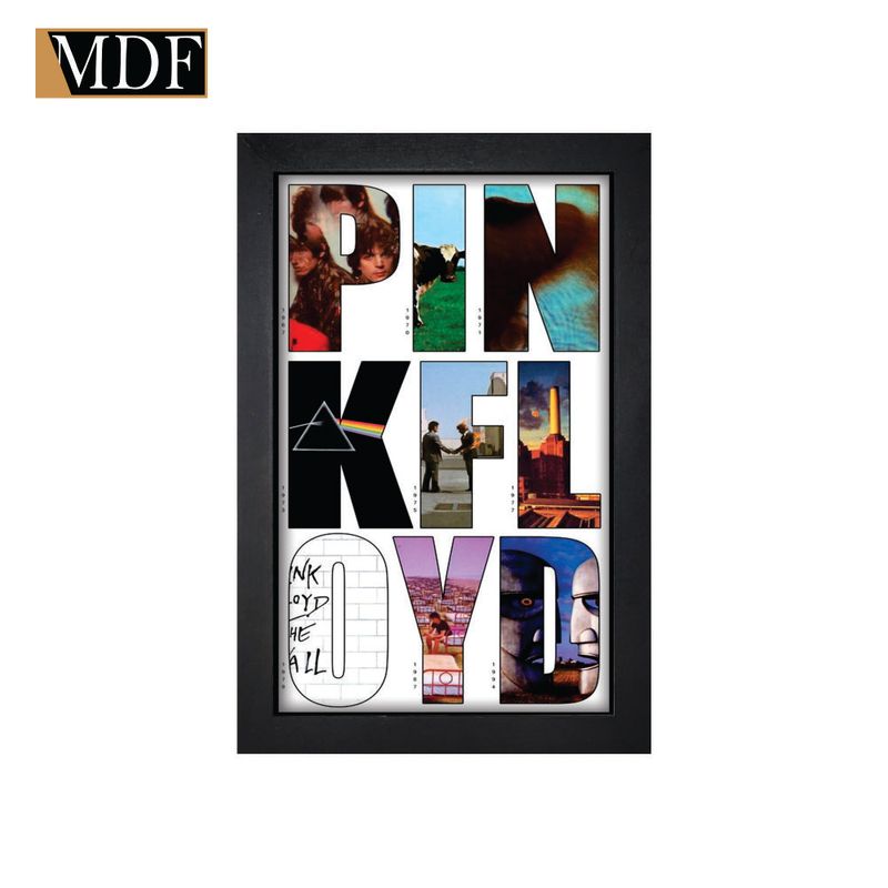 Quadro Decorativo Moldura Pintada Gel Musical 10 30x20 Mdf Adesivado