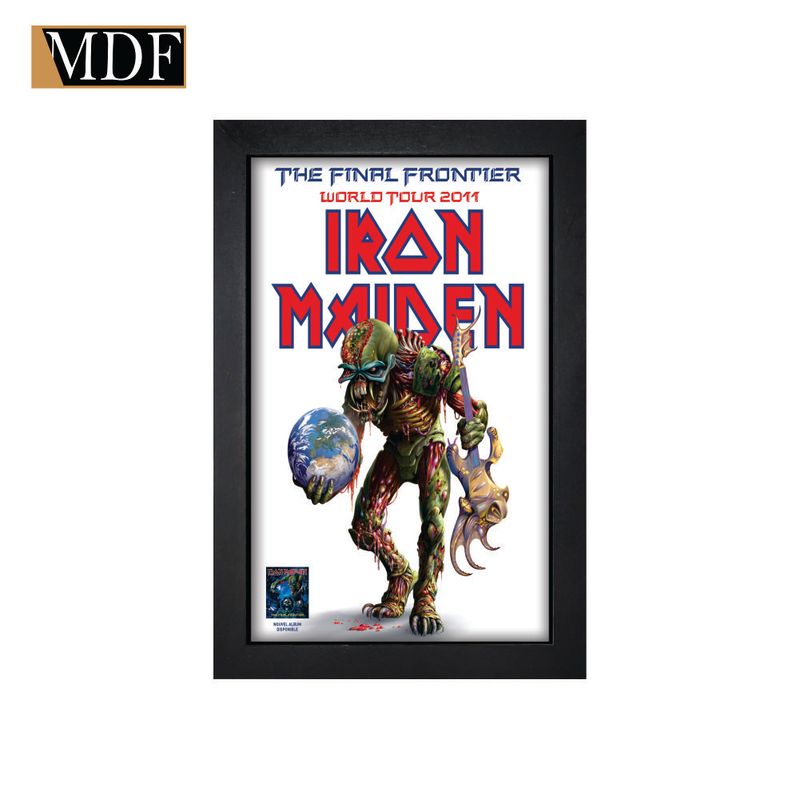 Quadro Decorativo Moldura Pintada Gel Musical 30 30x20 Mdf Adesivado