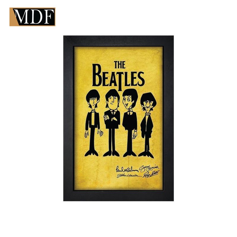 Quadro Decorativo Moldura Pintada Gel Musical 33 30x20 Mdf Adesivado