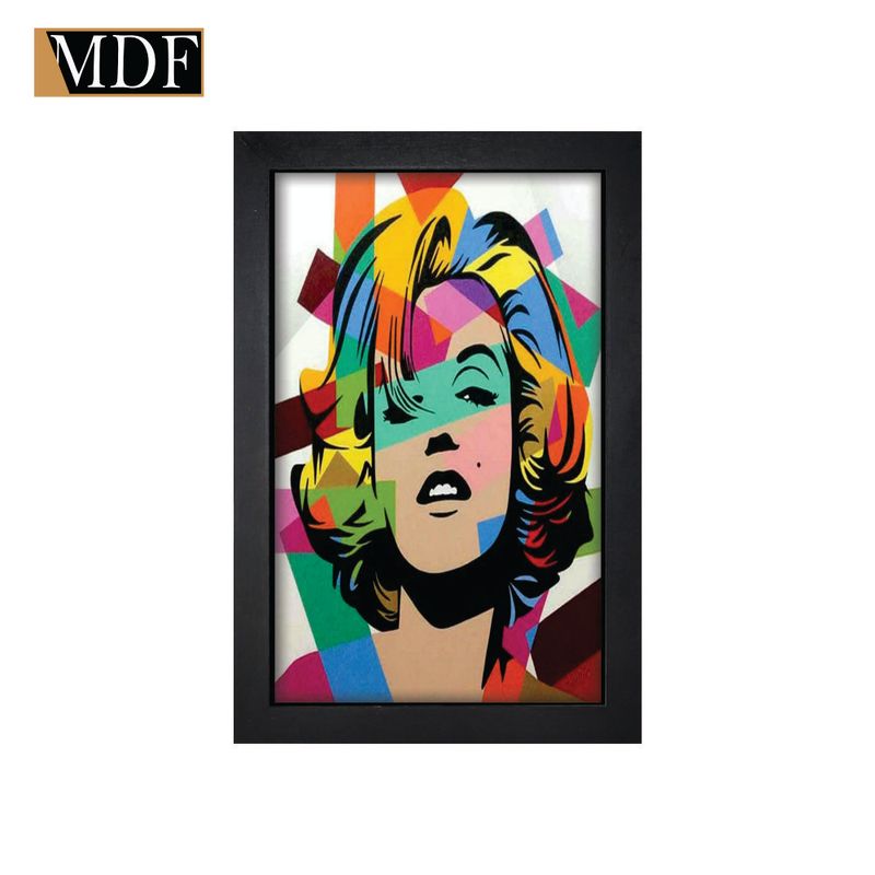 Quadro Decorativo Moldura Pintada Gel Musical 11 30x20 Mdf Adesivado