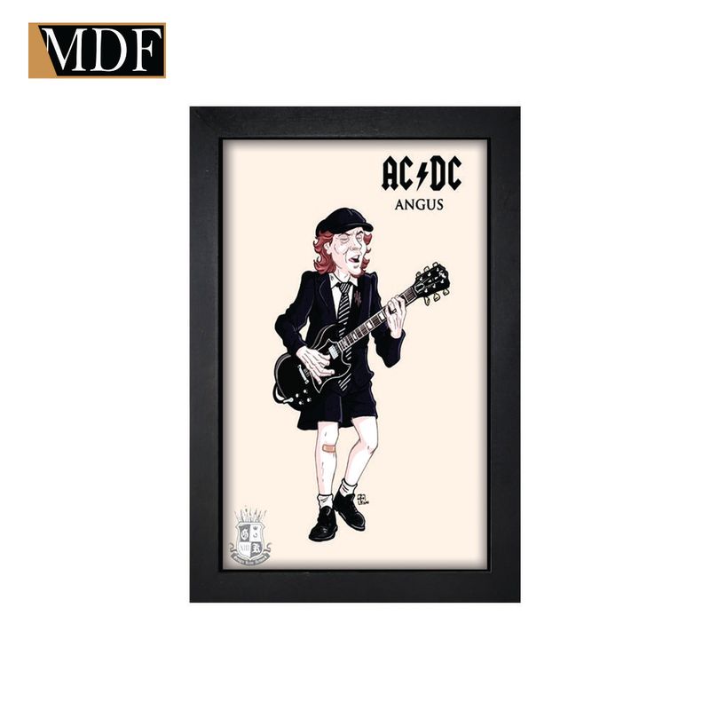 Quadro Decorativo Moldura Pintada Gel Musical 3 30x20 Mdf Adesivado