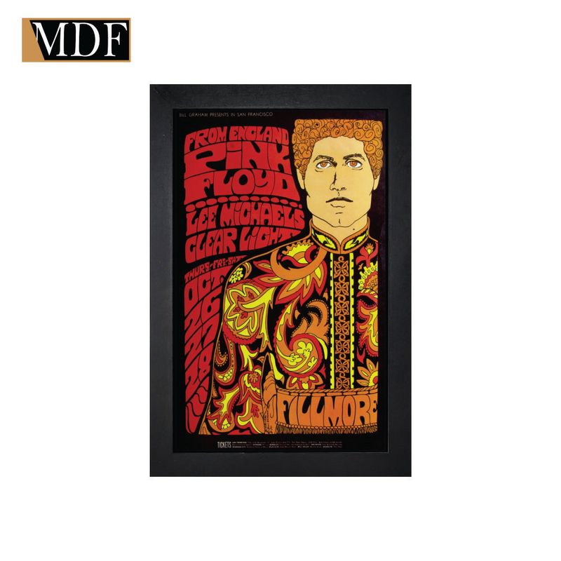 Quadro Decorativo Moldura Pintada Gel Arte 30x20 Mdf Adesivado