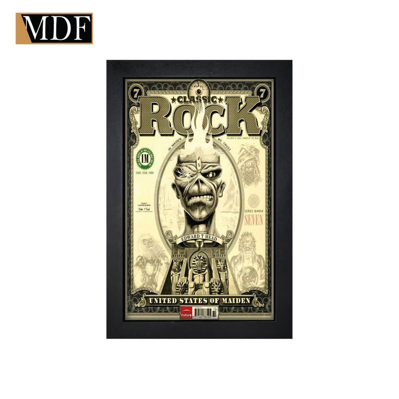 Quadro Decorativo Moldura Pintada Gel Classic Rock 30x20 Mdf Adesivado