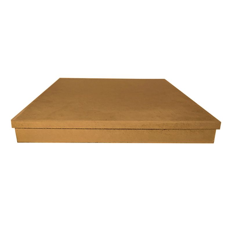 Caixa Quadrada Tampa Sapato 10un 45x45x5 Madeira Mdf Caixa Quadrada Tampa Sapato 10un 45x45x6 Madeira Mdf