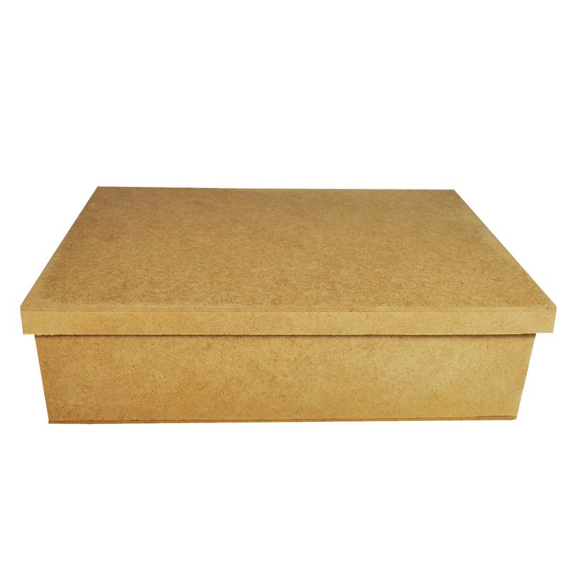 Caixa Retangular Tampa Sapato Kit 12 Un. 25X15x8 Mdf Madeira