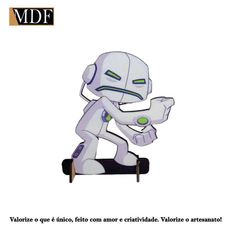 Totem de Mesa Ecoador Menino 10 12cm Displays Aniversário Mdf Adesivado