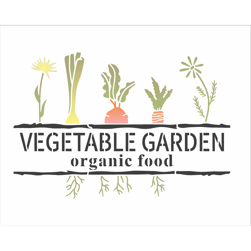 Stencil Pintura Farmhouse Vegetable Garden 3388 20x25 Opa
