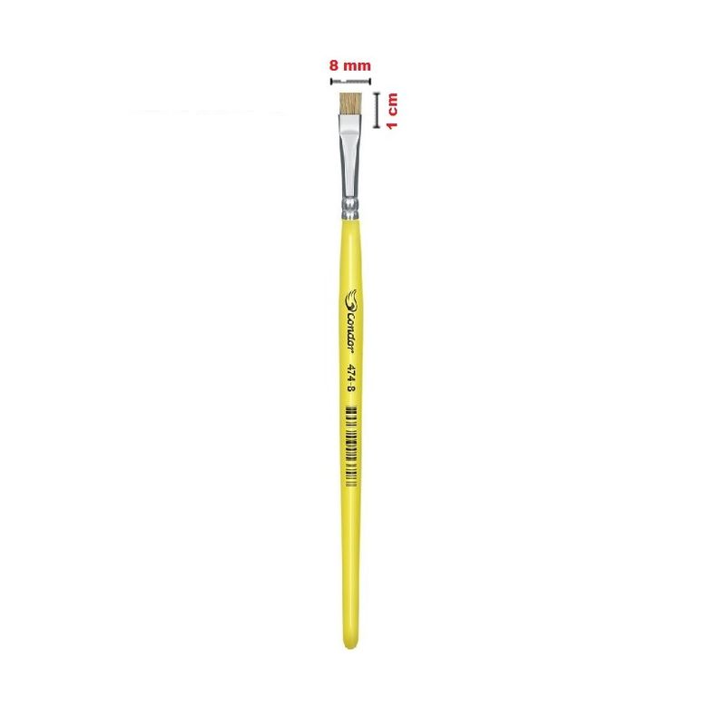 Pincel Chato Escolar 474 Condor Nº 8