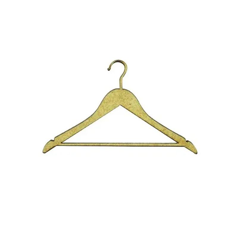 Aplique Cabide 7x4 Kit 10un Mdf Madeira