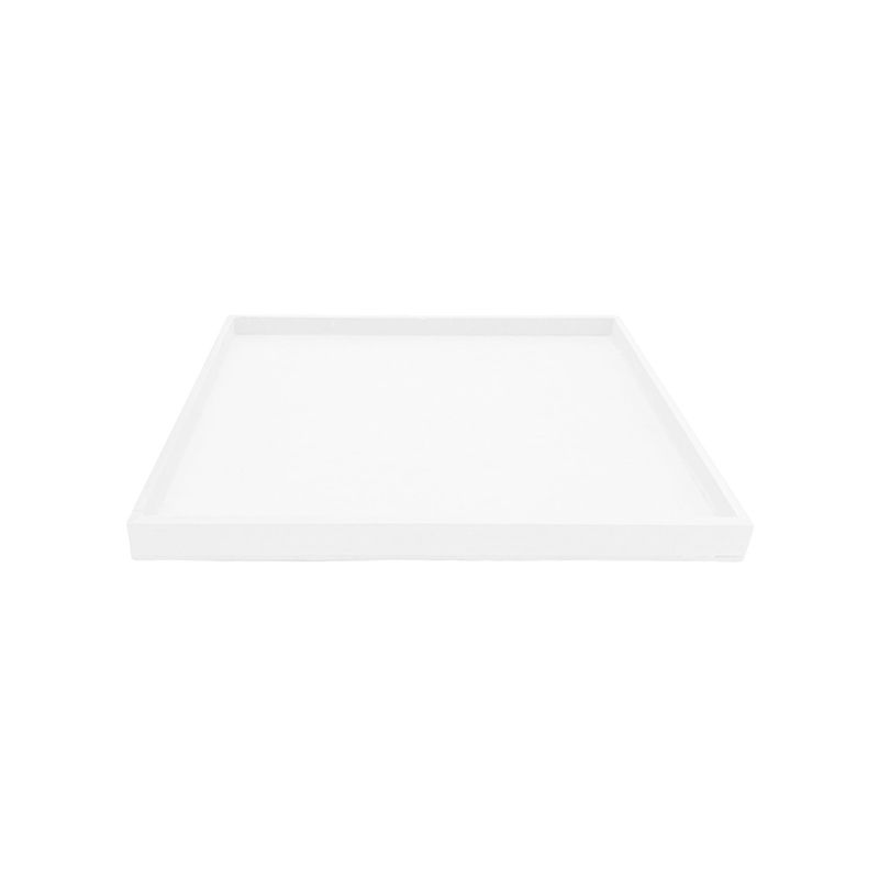 Bandeja Retangular Lisa Simples 50x40x2 Mdf Madeira Pintado BRANCO