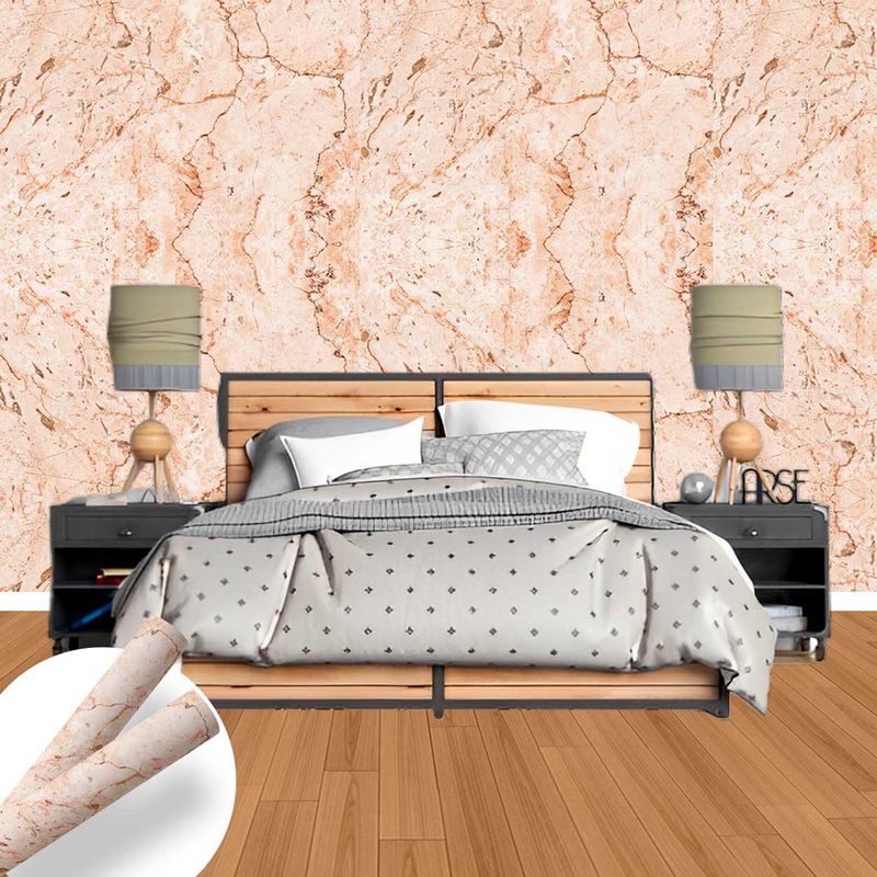 Papel de Parede Mod 2 Marble Rose Vinilico 0.50X1.00m