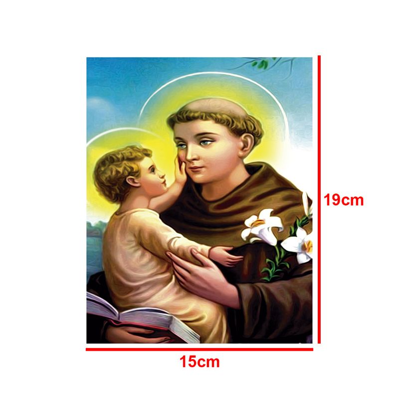 Capela Oratório Arabesco com Imagem Santo Antônio de Pádua 25x18x31 Mdf ...