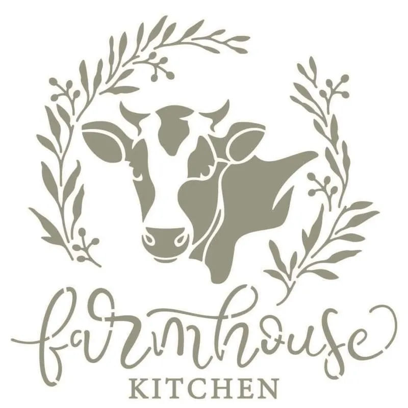 Stencil Pintura Farm House Kitchen Stxx-284 20x20cm Litoarte