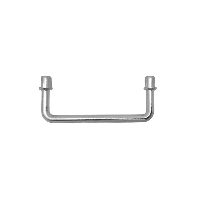 Alça ou Puxador Retangular Encaixe P 6x2,5cm Caixa Bandeja Artesanato NÍQUEL