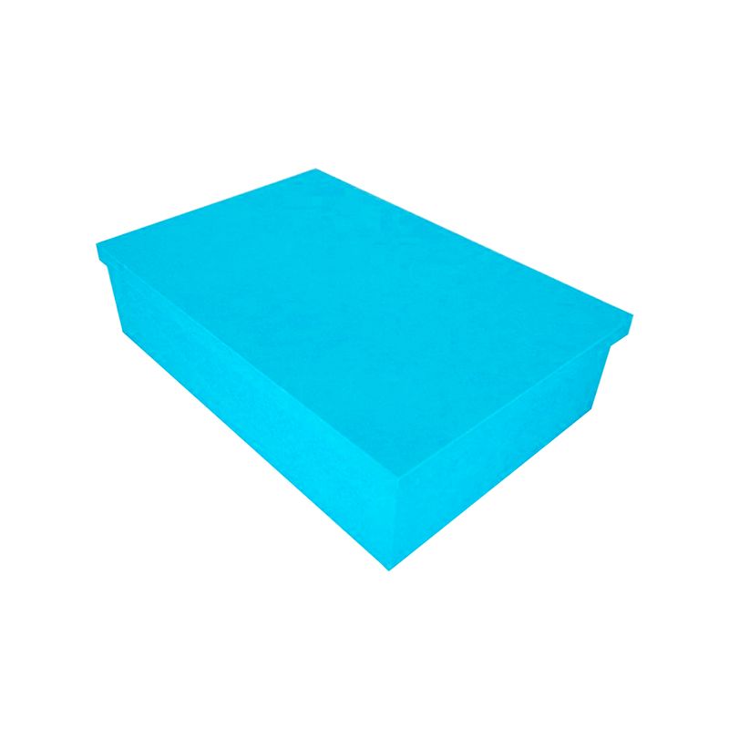 Caixa Retangular Tampa de Sapato 34x23x8,5 Mdf Madeira Pintado AZUL BEBÊ