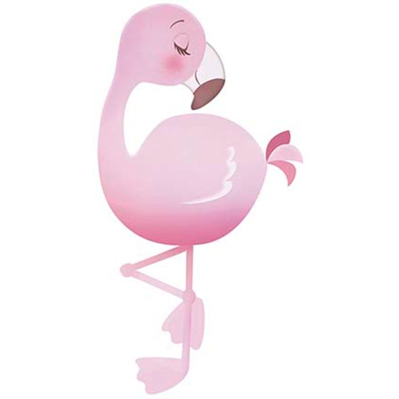 Aplique Decoupage Flamingo Apm8-867 Em Papel E Mdf 8cm Litoarte