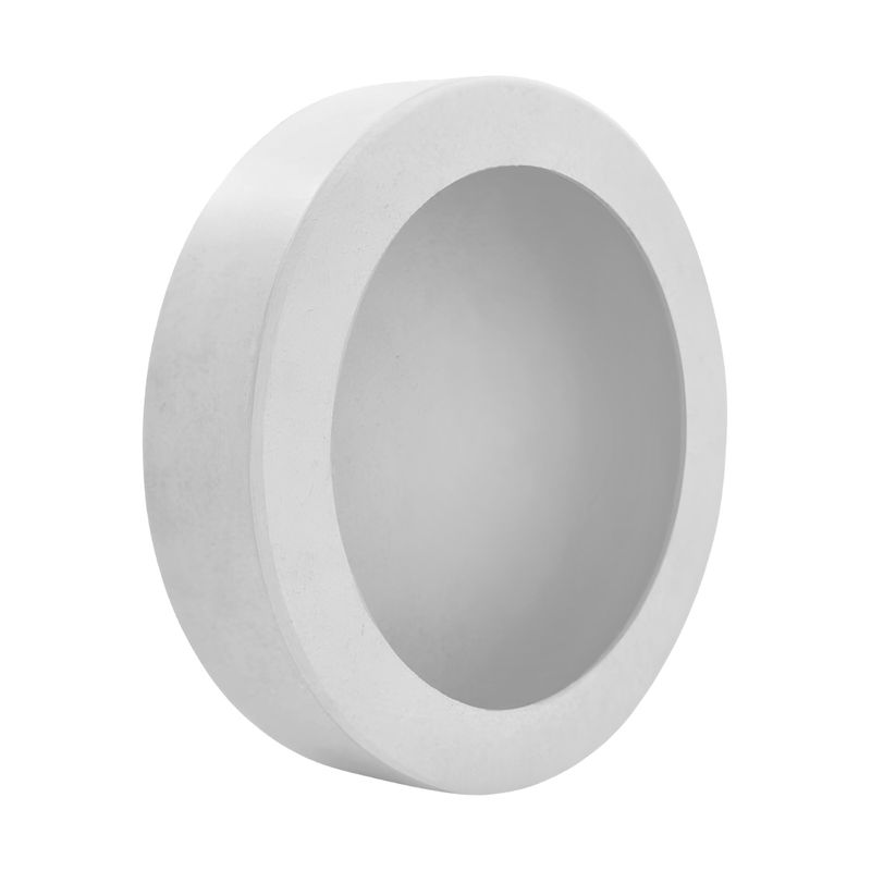 Nicho Simples Redondo 23x5 Porta Maternidade Mdf Pintado BRANCO