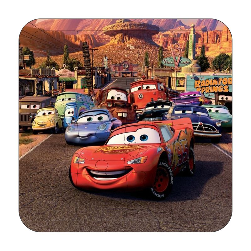 Quebra Cabeça Infantil Brinquedo Educativo 16 Peças Varios Modelos Mdf Madeira Adesivado Carrinhos